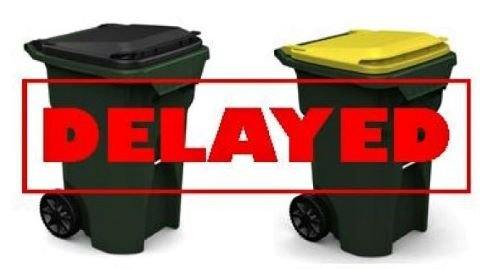 Tuesday, June 20th, Please be advised that Garbage pick up has been delayed and will resume this afternoon. Please ensure to leave your bins out.