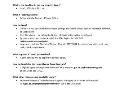 2025 Annual Property Taxes have been issued