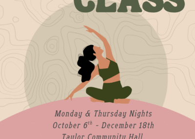 Yoga Classes at the Taylor Community Hall